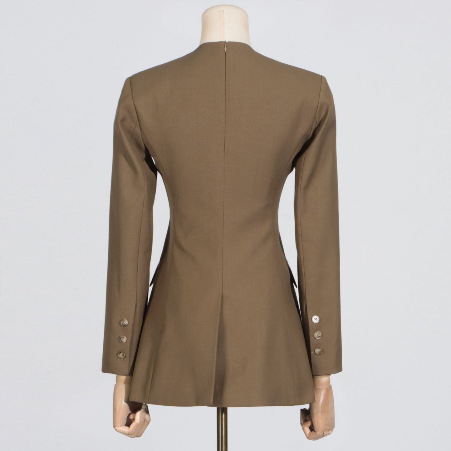 Stylish Khaki Blazer Dress