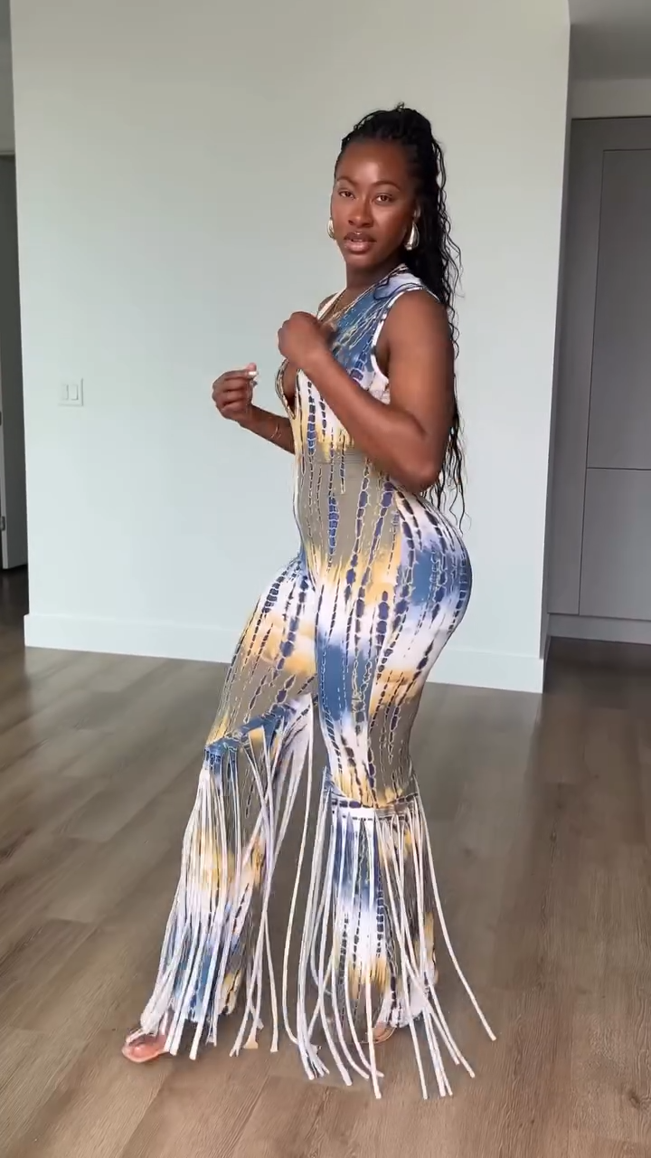 Fringe Elastic Suit