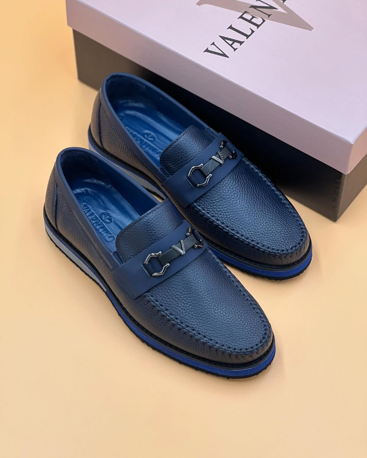 Mens Leather Slip On Driver Shoe