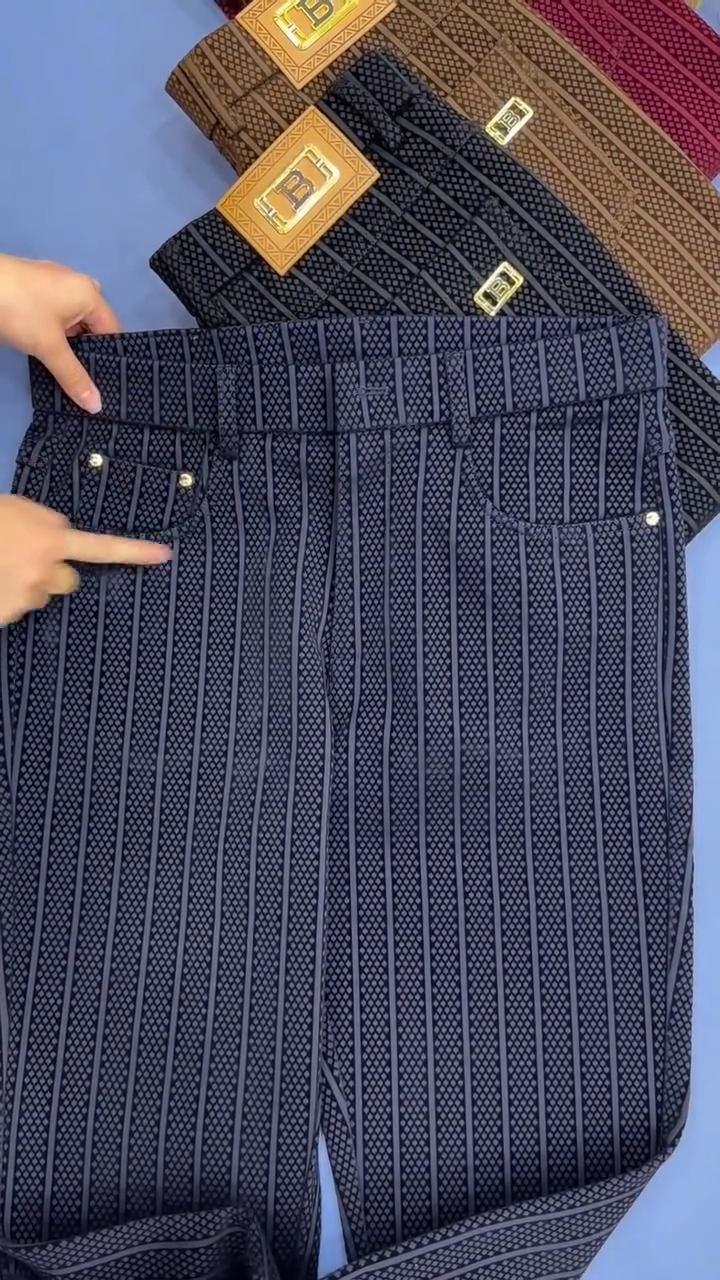 Men's Striped Casual Pants