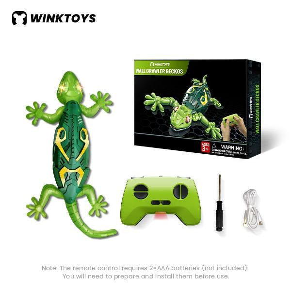 Wall Crawler Gecko, Winktoys Remote-Controlled Toy