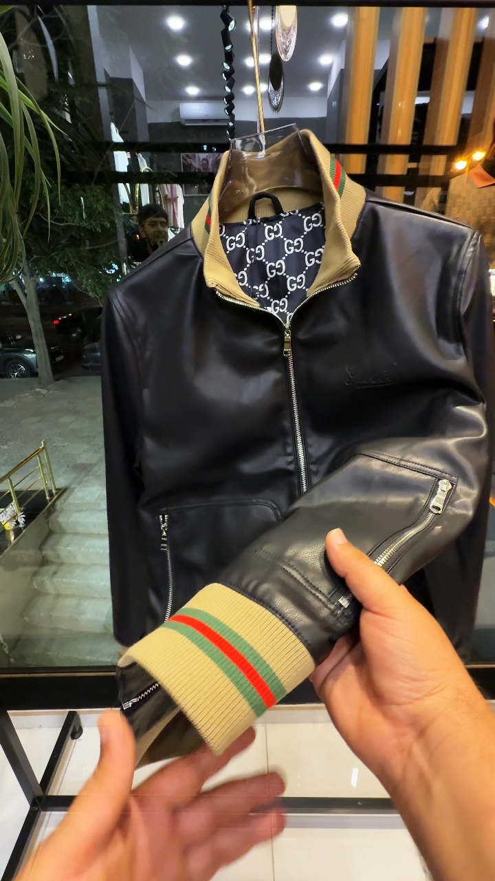 French Cowhide Leather Business Jacket
