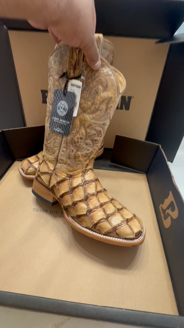 Pirarucu Leather Boots
