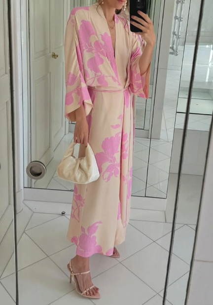 Chic Oversized Floral Maxi Dress