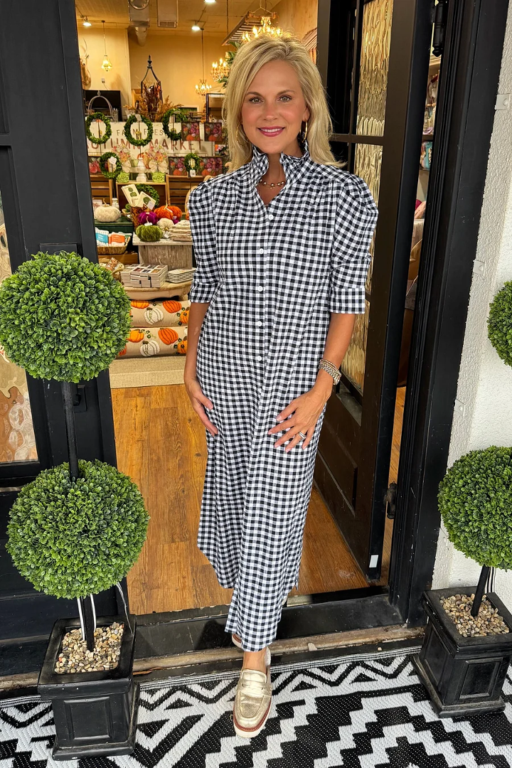 Nina Gingham Dress