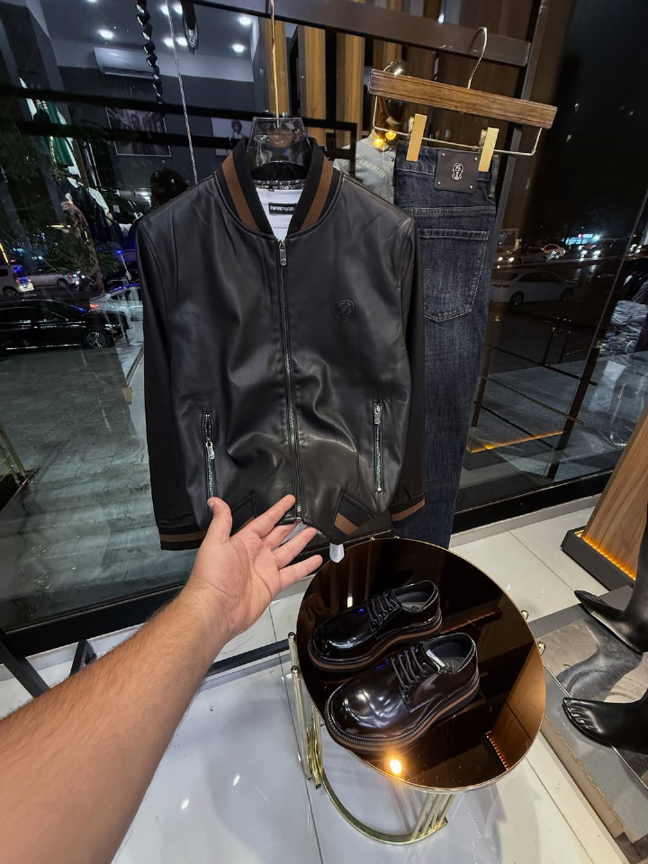 Men's Leather Pilot Jacket