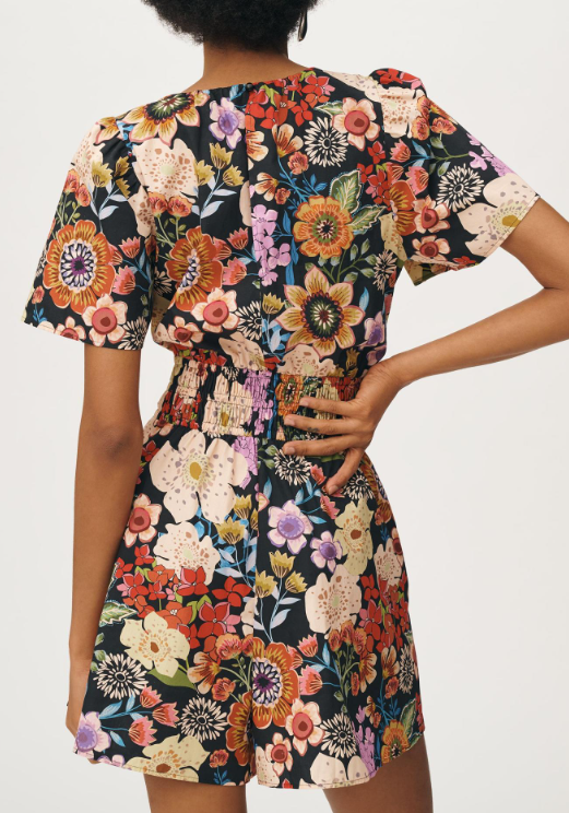Cute Multicolor Floral Pullover Dress
