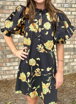 Adjust To Fit Floral Dress