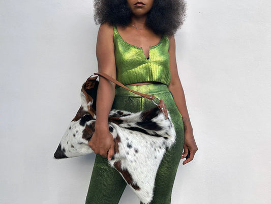 Jaguar print shoulder bag