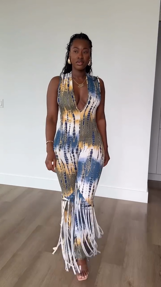 Fringe Elastic Suit