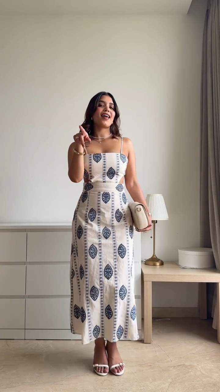 Printed Half-body Skirt