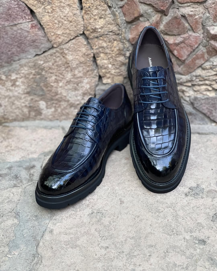 Men's high-end custom-made Nile crocodile leather shoes