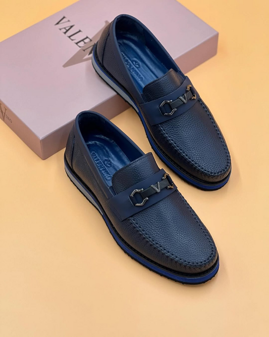Mens Leather Slip On Driver Shoe