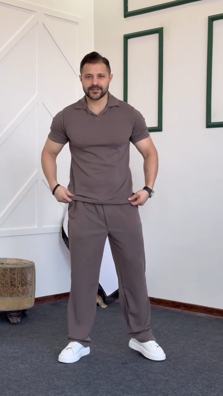 Men's Solid Color Casual Suit
