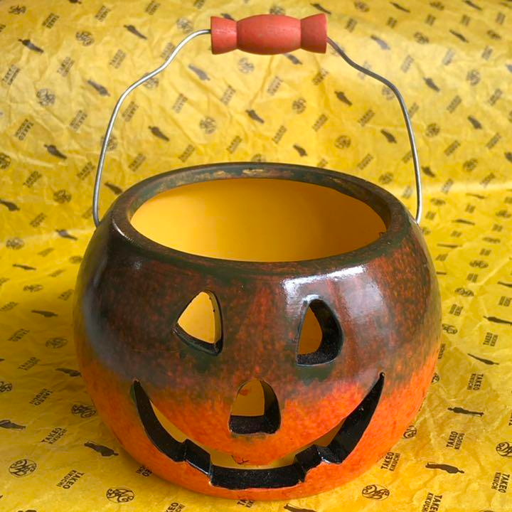 Halloween Pumpkin-Shaped Flower Pot