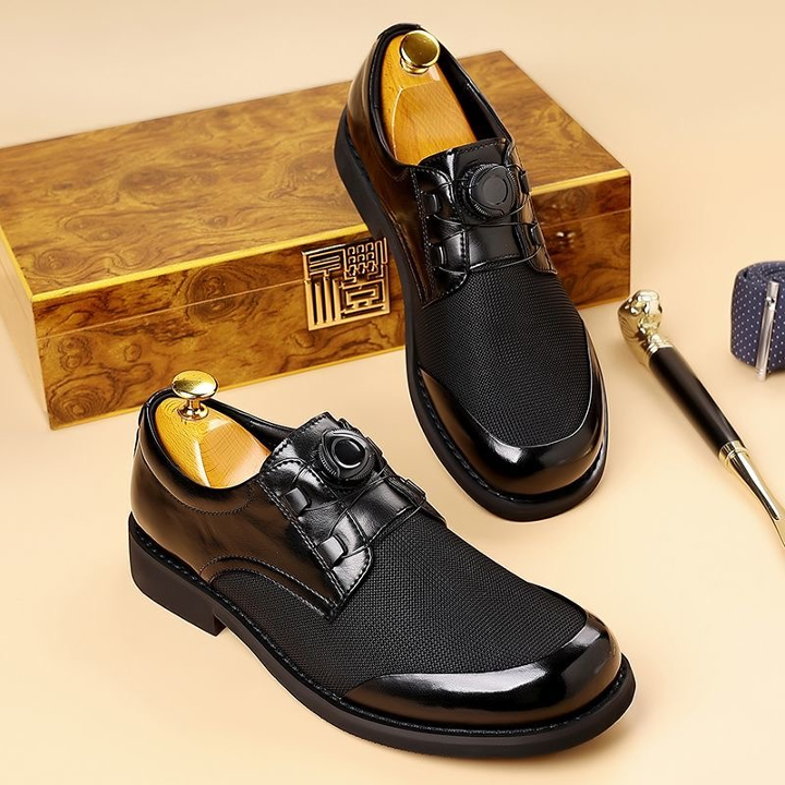 Men's Rotating Buckle Casual Business Shoes