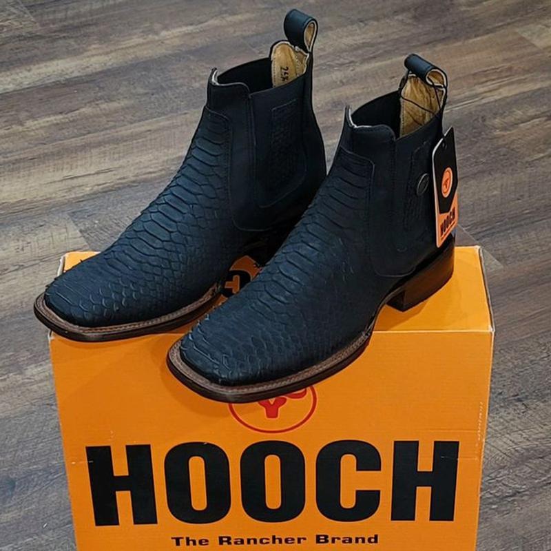 Italian Python-Print Short-Booties
