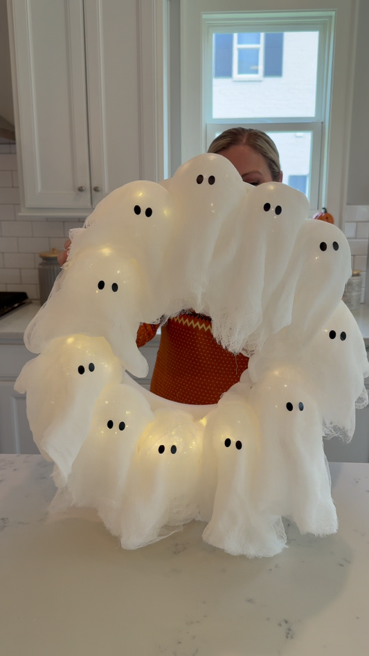 Lit Ghosts Wreath