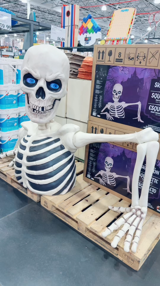 NEW Giant Huge Ground Breaking Ground Breaker Skeleton Halloween Decoration