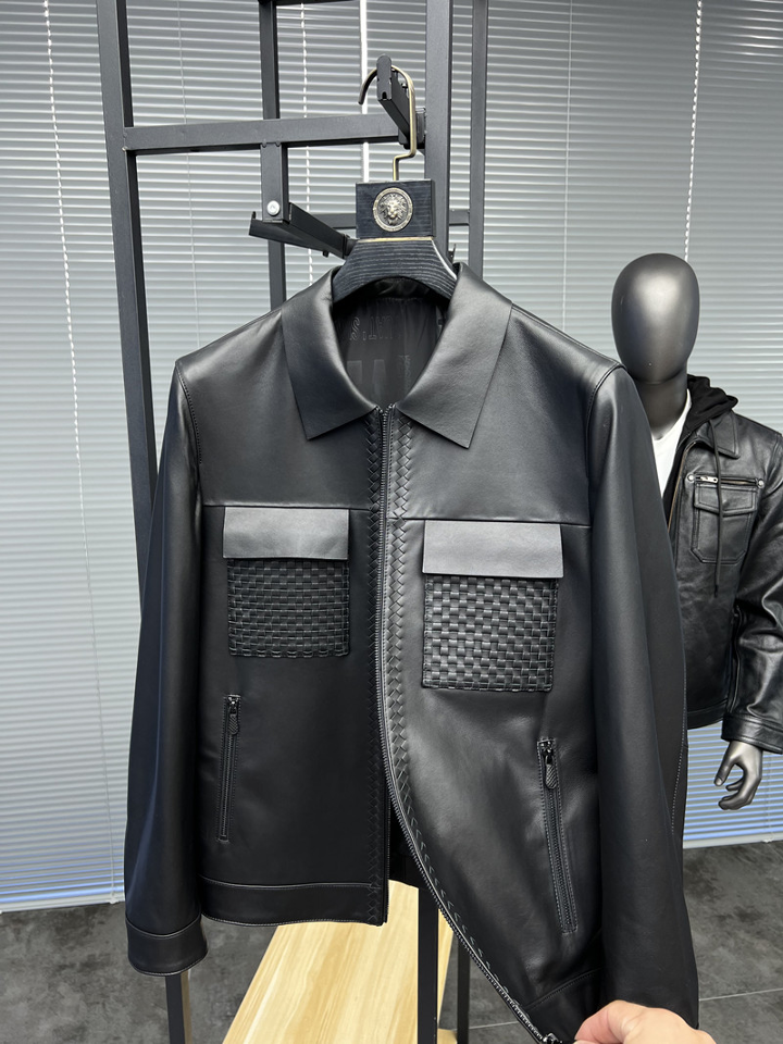 Turkish Lambskin Premium Lapel Leather Jacket