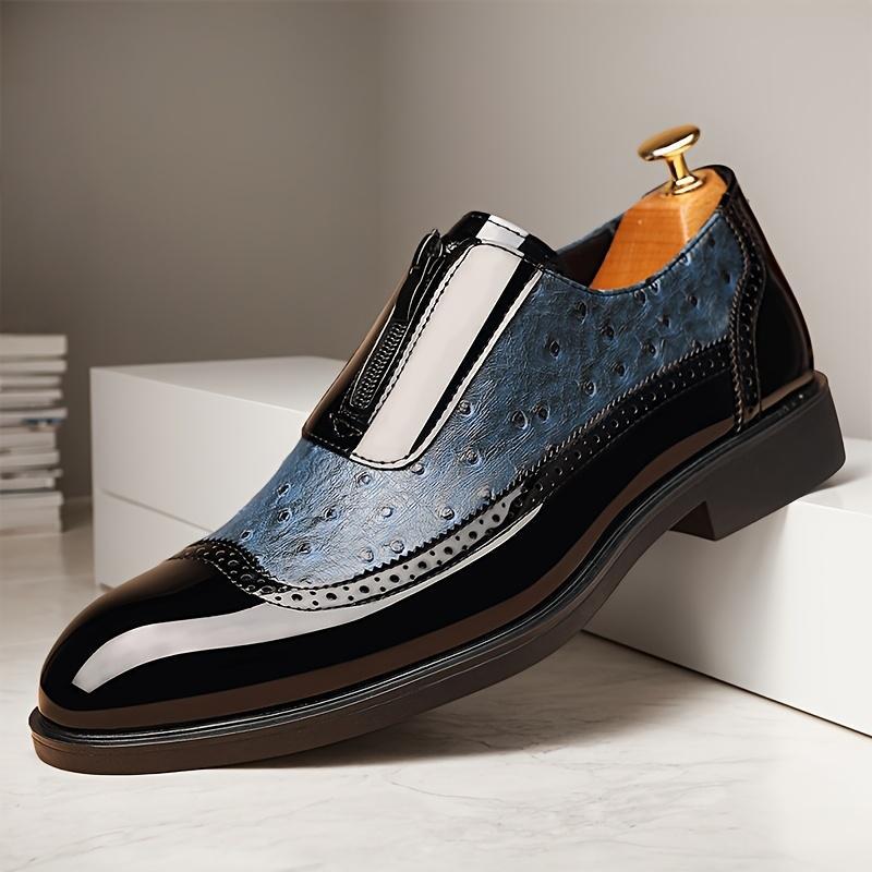 Men's Classic Wing-Tip Oxford Shoes