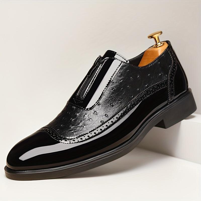 Men's Classic Wing-Tip Oxford Shoes
