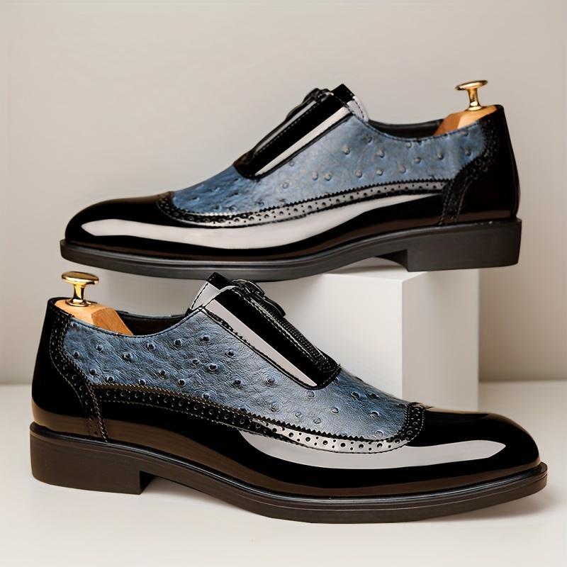 Men's Classic Wing-Tip Oxford Shoes