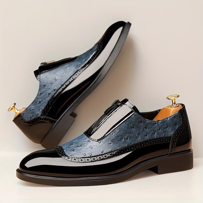 Men's Classic Wing-Tip Oxford Shoes