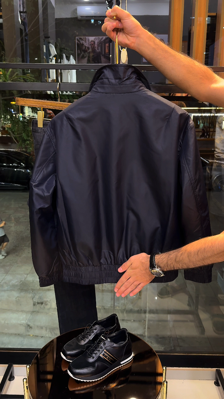 Black Label Twill Flight Jacket
