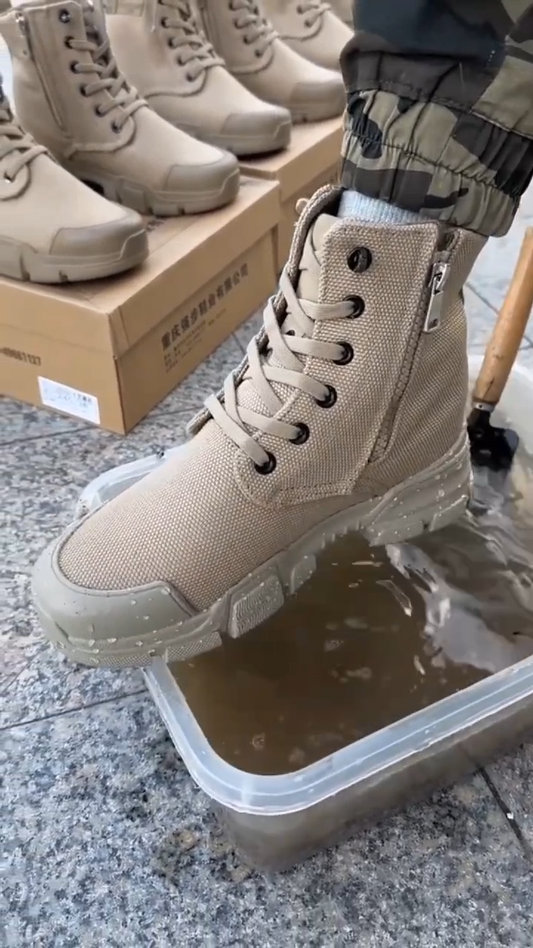 Men's Zipper Slip-Resistant Breathable High-Top Durable Shoes