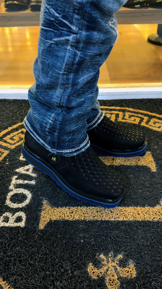 Men's Double-Zip Knit Sneakers