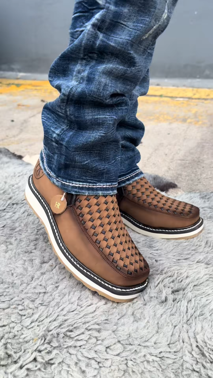 Men's Double-Zip Knit Sneakers