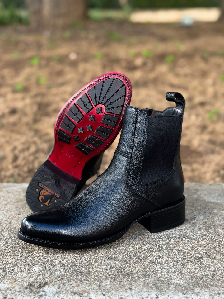 Trendy Leather Handmade Cowhide Boots
