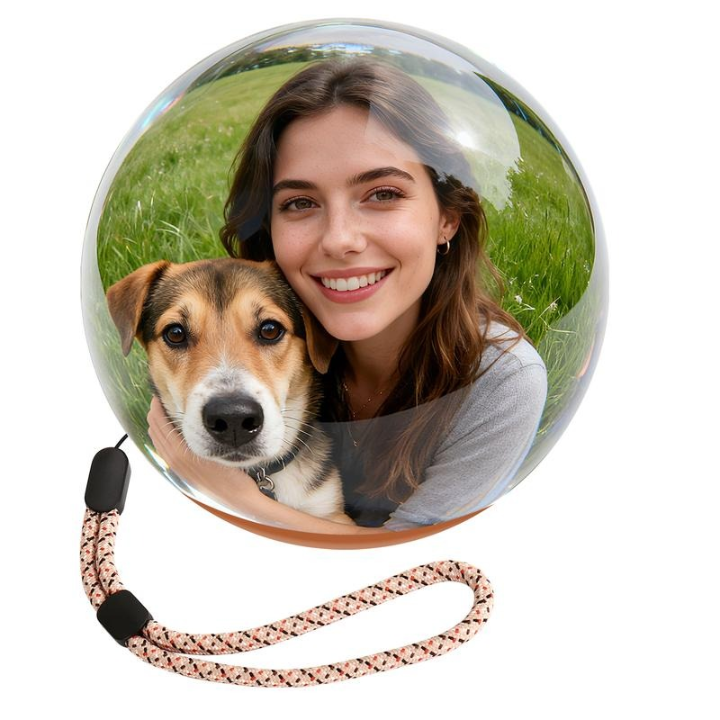 2.7" Crystal Ball Digital Photo Album Electronic ball– DIY Video Display Sphere – Customizable Gift with Electronic Screen – Great for Couples, Pets, Memories
