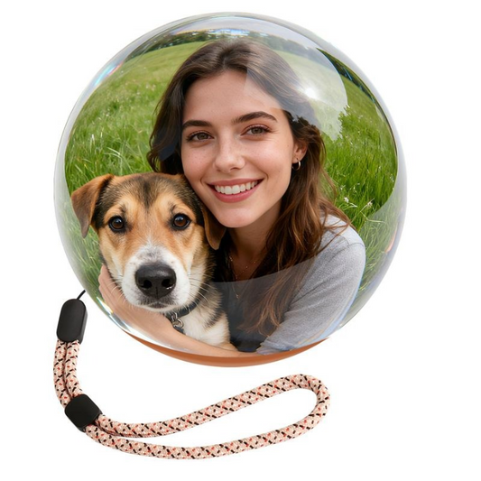 2.7" Crystal Ball Digital Photo Album Electronic ball– DIY Video Display Sphere – Customizable Gift with Electronic Screen – Great for Couples, Pets, Memories