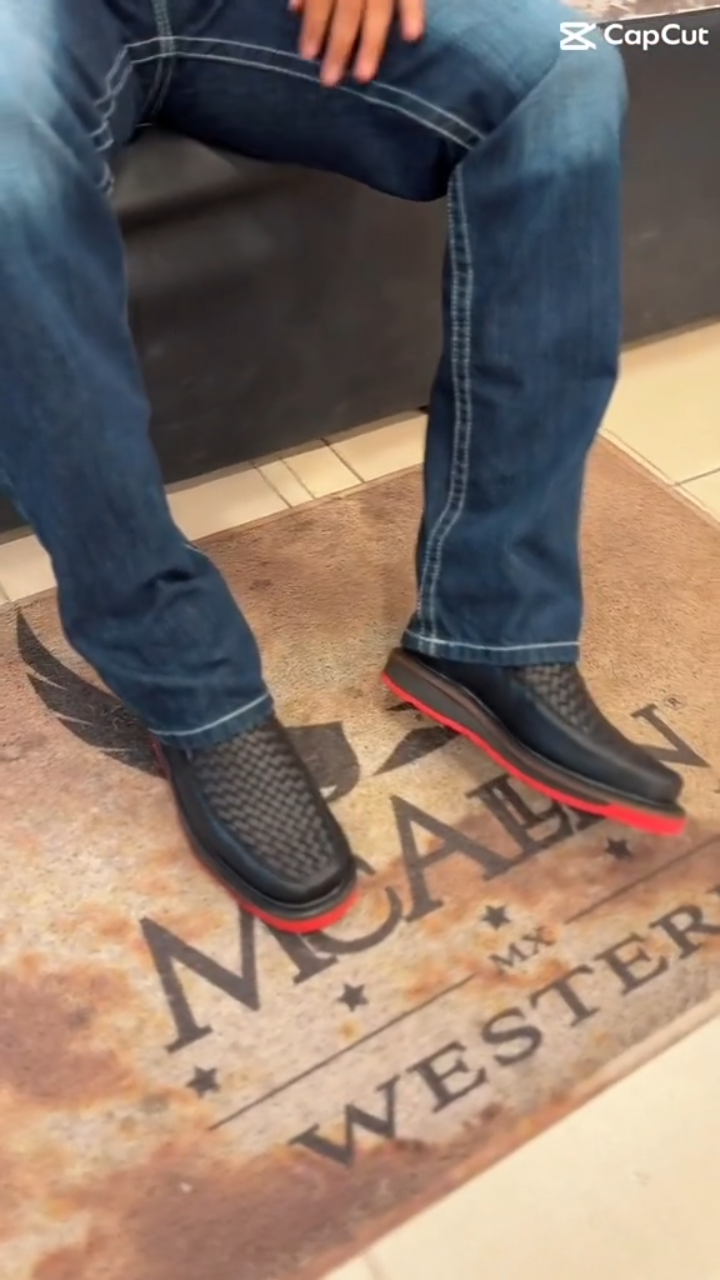 Men's Knit High-Top Dual-Zip Shoes