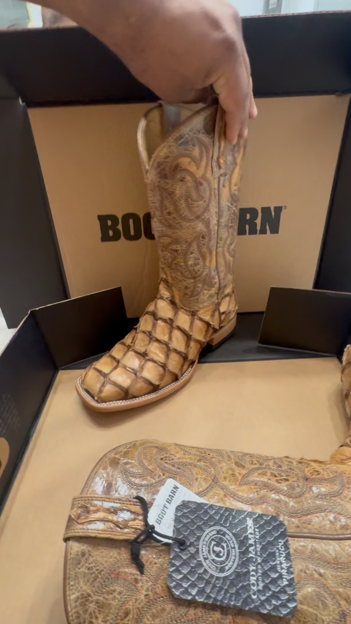 Pirarucu Leather Boots