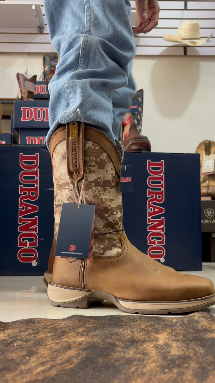 Men's Rebel Desert Camo Pull-On Western Boot