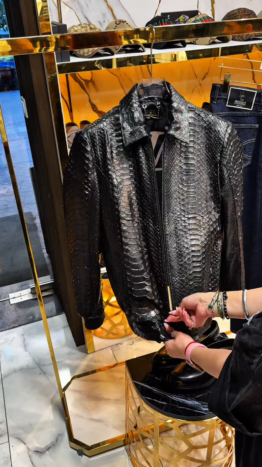 Men's Crocodile Leather Jacket