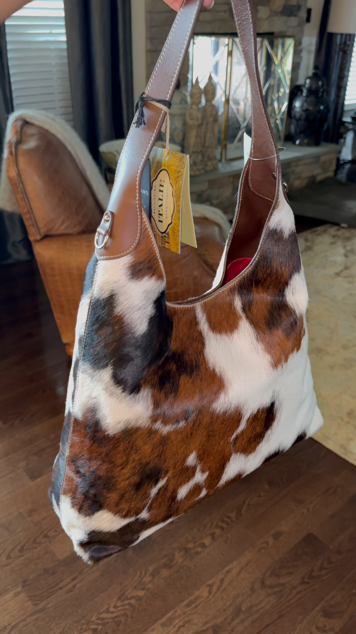 Italian-made leather bum bag