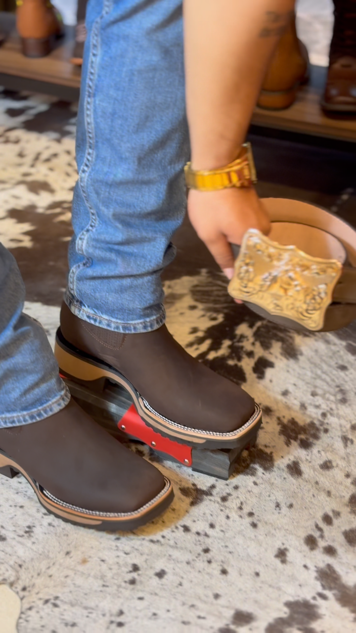 Italian Buccher Western-Style Western Boots